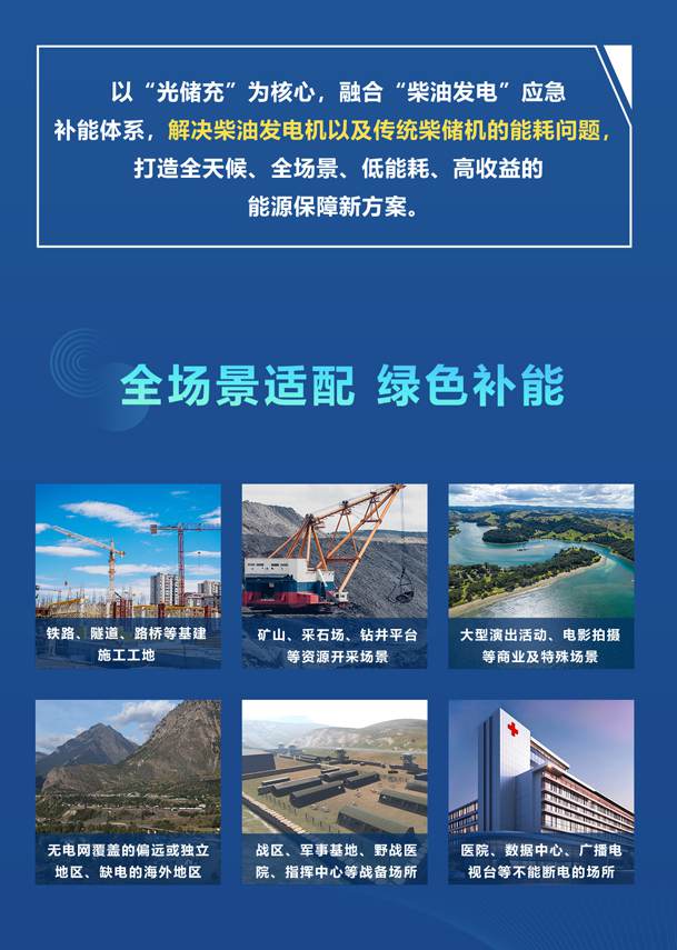綠色能源升級整體解決方案，光柴儲一體化設備震撼發布！能源升級不斷電，綠色施工向未來!(圖2)